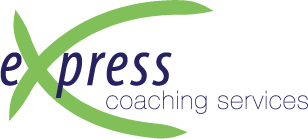 Express Coaching Services logo with large green X