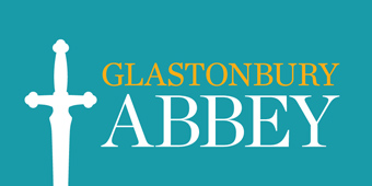 Glastonbury Abbey Logo with sword motif