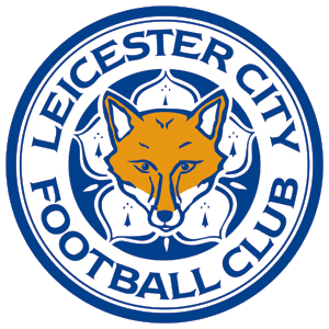 Leicester City Football Club Blue and White Logo with Fox Motif
