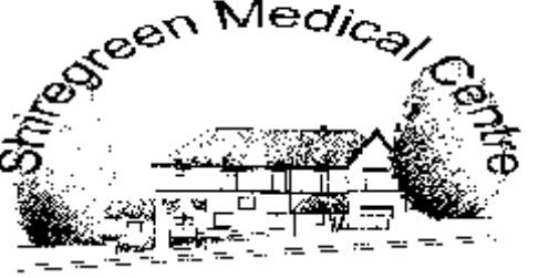 b&w logo of shiregreen medical centre
