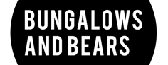 Rectangular Bungalows and Bears logo